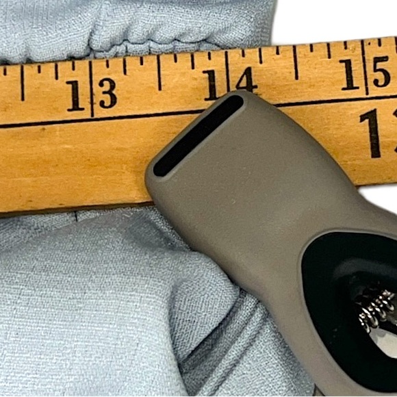 Fourteen & 9th Gray Blue Ruffled Wrap Flutter Sleeve Romper Womens Size Large - Picture 8 of 12